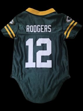 Green Bay Packers Aaron Rodgers #12 Infant Jersey Bodysuit 6-9M New No Tags